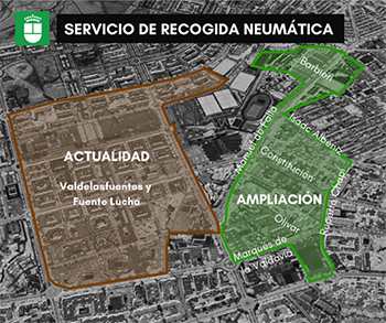 Recogida neumática de residuos. Ampliación