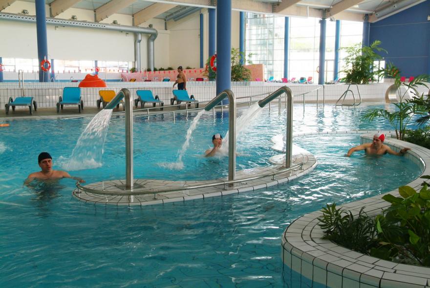 Instalaciones acuáticas dentro del Spa de uso público en el municipio de Alcobendas