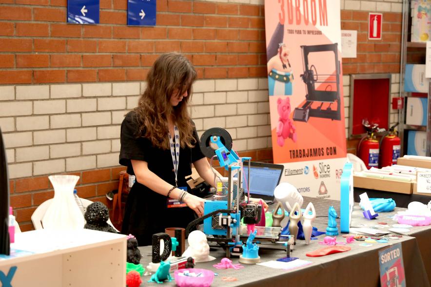 Stand empresa participantes en 3D Party en el Pabellón Amaya Valdemoro 2022